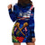 Australia And New Zealand ANZAC Day Hoodie Dress Lest We Forget Silver Fern With Golden Wattle LT14 - Polynesian Pride