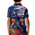 Australia And New Zealand ANZAC Day Kid Polo Shirt Lest We Forget Silver Fern With Golden Wattle LT14 - Polynesian Pride