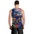 Australia And New Zealand ANZAC Day Men Tank Top Lest We Forget Silver Fern With Golden Wattle LT14 - Polynesian Pride