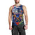 Australia And New Zealand ANZAC Day Men Tank Top Lest We Forget Silver Fern With Golden Wattle LT14 - Polynesian Pride