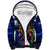 Australia And New Zealand ANZAC Day Sherpa Hoodie Lest We Forget Silver Fern With Golden Wattle LT14 Unisex Blue - Polynesian Pride