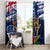 Australia And New Zealand ANZAC Day Window Curtain Lest We Forget Silver Fern With Golden Wattle LT14 - Polynesian Pride