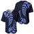 Blue New Zealand Paisley Silver Fern Baseball Jersey Aotearoa Maori LT14 - Polynesian Pride