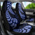 Blue New Zealand Paisley Silver Fern Car Seat Cover Aotearoa Maori LT14 - Polynesian Pride