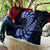 Blue New Zealand Paisley Silver Fern Quilt Aotearoa Maori LT14 - Polynesian Pride