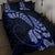 Blue New Zealand Paisley Silver Fern Quilt Bed Set Aotearoa Maori LT14 - Polynesian Pride