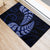 Blue New Zealand Paisley Silver Fern Rubber Doormat Aotearoa Maori LT14 - Polynesian Pride