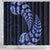 Blue New Zealand Paisley Silver Fern Shower Curtain Aotearoa Maori LT14 - Polynesian Pride