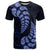 Blue New Zealand Paisley Silver Fern T Shirt Aotearoa Maori LT14 Blue - Polynesian Pride