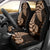 Brown New Zealand Paisley Silver Fern Car Seat Cover Aotearoa Maori LT14 - Polynesian Pride