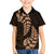 Brown New Zealand Paisley Silver Fern Family Matching Puletasi Dress and Hawaiian Shirt Aotearoa Maori LT14 Son's Shirt Brown - Polynesian Pride