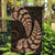 Brown New Zealand Paisley Silver Fern Garden Flag Aotearoa Maori LT14 Garden Flag Brown - Polynesian Pride