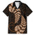 Brown New Zealand Paisley Silver Fern Hawaiian Shirt Aotearoa Maori LT14 Brown - Polynesian Pride