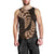 Brown New Zealand Paisley Silver Fern Men Tank Top Aotearoa Maori LT14 - Polynesian Pride