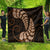 Brown New Zealand Paisley Silver Fern Quilt Aotearoa Maori LT14 - Polynesian Pride