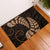 Brown New Zealand Paisley Silver Fern Rubber Doormat Aotearoa Maori LT14 Brown - Polynesian Pride