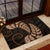 Brown New Zealand Paisley Silver Fern Rubber Doormat Aotearoa Maori LT14 - Polynesian Pride