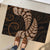 Brown New Zealand Paisley Silver Fern Rubber Doormat Aotearoa Maori LT14 - Polynesian Pride