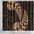 Brown New Zealand Paisley Silver Fern Shower Curtain Aotearoa Maori LT14 - Polynesian Pride