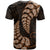 Brown New Zealand Paisley Silver Fern T Shirt Aotearoa Maori LT14 - Polynesian Pride