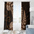 Brown New Zealand Paisley Silver Fern Window Curtain Aotearoa Maori LT14 - Polynesian Pride