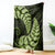 Green New Zealand Paisley Silver Fern Blanket Aotearoa Maori LT14 Green - Polynesian Pride