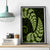 Green New Zealand Paisley Silver Fern Canvas Wall Art Aotearoa Maori LT14 - Polynesian Pride