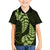 Green New Zealand Paisley Silver Fern Family Matching Off Shoulder Short Dress and Hawaiian Shirt Aotearoa Maori LT14 Son's Shirt Green - Polynesian Pride