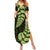 Green New Zealand Paisley Silver Fern Family Matching Summer Maxi Dress and Hawaiian Shirt Aotearoa Maori LT14 Mom's Dress Green - Polynesian Pride