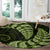 Green New Zealand Paisley Silver Fern Round Carpet Aotearoa Maori LT14 - Polynesian Pride