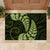 Green New Zealand Paisley Silver Fern Rubber Doormat Aotearoa Maori LT14 - Polynesian Pride