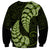 Green New Zealand Paisley Silver Fern Sweatshirt Aotearoa Maori LT14 - Polynesian Pride