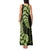 Green New Zealand Paisley Silver Fern Tank Maxi Dress Aotearoa Maori LT14 - Polynesian Pride