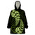 Green New Zealand Paisley Silver Fern Wearable Blanket Hoodie Aotearoa Maori LT14 One Size Green - Polynesian Pride