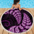 Purple New Zealand Paisley Silver Fern Beach Blanket Aotearoa Maori LT14 - Polynesian Pride