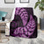 Purple New Zealand Paisley Silver Fern Blanket Aotearoa Maori LT14 - Polynesian Pride