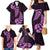 Purple New Zealand Paisley Silver Fern Family Matching Mermaid Dress and Hawaiian Shirt Aotearoa Maori LT14 - Polynesian Pride