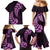 Purple New Zealand Paisley Silver Fern Family Matching Mermaid Dress and Hawaiian Shirt Aotearoa Maori LT14 - Polynesian Pride