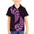 Purple New Zealand Paisley Silver Fern Family Matching Off Shoulder Short Dress and Hawaiian Shirt Aotearoa Maori LT14 Son's Shirt Purple - Polynesian Pride