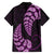 Purple New Zealand Paisley Silver Fern Family Matching Short Sleeve Bodycon Dress and Hawaiian Shirt Aotearoa Maori LT14 - Polynesian Pride