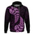 Purple New Zealand Paisley Silver Fern Hoodie Aotearoa Maori LT14 Purple - Polynesian Pride