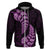 Purple New Zealand Paisley Silver Fern Hoodie Aotearoa Maori LT14 - Polynesian Pride