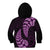 Purple New Zealand Paisley Silver Fern Kid Hoodie Aotearoa Maori LT14 - Polynesian Pride