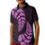 Purple New Zealand Paisley Silver Fern Kid Polo Shirt Aotearoa Maori LT14 Kid Purple - Polynesian Pride