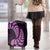 Purple New Zealand Paisley Silver Fern Luggage Cover Aotearoa Maori LT14 - Polynesian Pride