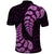 Purple New Zealand Paisley Silver Fern Polo Shirt Aotearoa Maori LT14 - Polynesian Pride