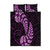 Purple New Zealand Paisley Silver Fern Quilt Bed Set Aotearoa Maori LT14 Purple - Polynesian Pride