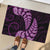 Purple New Zealand Paisley Silver Fern Rubber Doormat Aotearoa Maori LT14 - Polynesian Pride