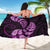 Purple New Zealand Paisley Silver Fern Sarong Aotearoa Maori LT14 - Polynesian Pride