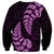 Purple New Zealand Paisley Silver Fern Sweatshirt Aotearoa Maori LT14 - Polynesian Pride